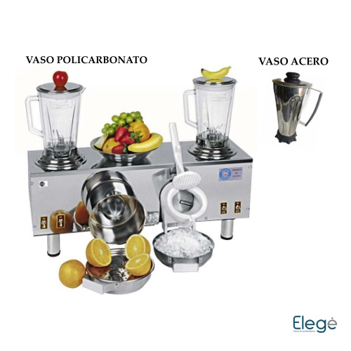 Licuadora 1 vaso granizador + exprimidor.-